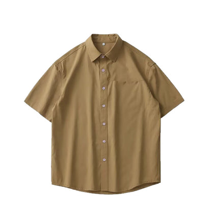 American-style Heavy Quality Shirt Men's Short Sleeve