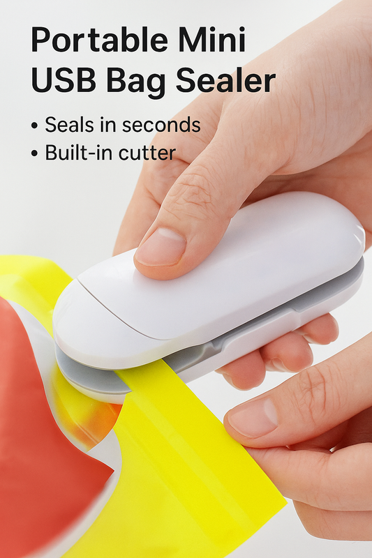 Mini Sealer Portable Heat Sealer Plastic Packaging Convenient Food Snacks Stickers And Seals