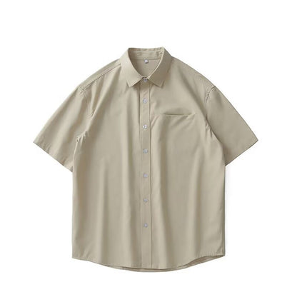 American-style Heavy Quality Shirt Men's Short Sleeve