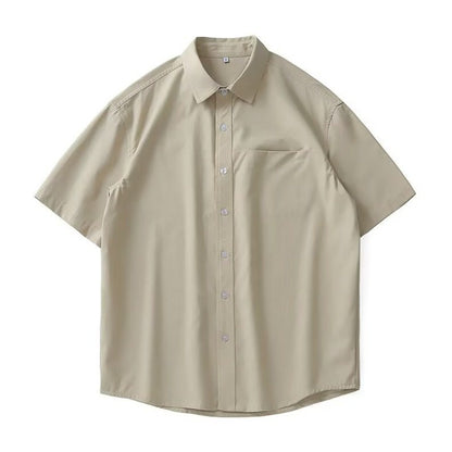 American-style Heavy Quality Shirt Men's Short Sleeve